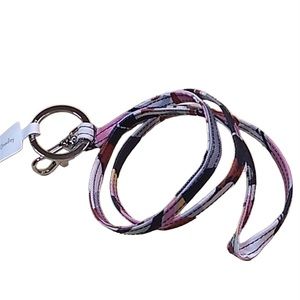 Vera Bradley NWT Mod Paisley Signature Ring & ID Clip Lanyard.